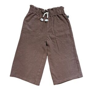 Modern Moments Gerber Organic Cotton Gauze Culottes Pants Toddler Girls 3T Brown